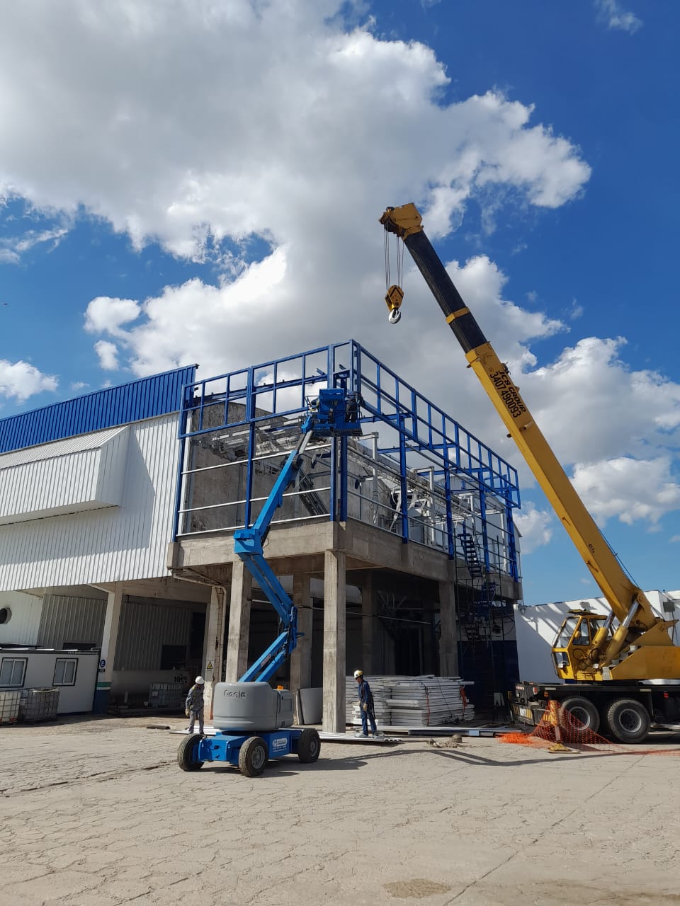 Armado de vigas en planta Alvear
