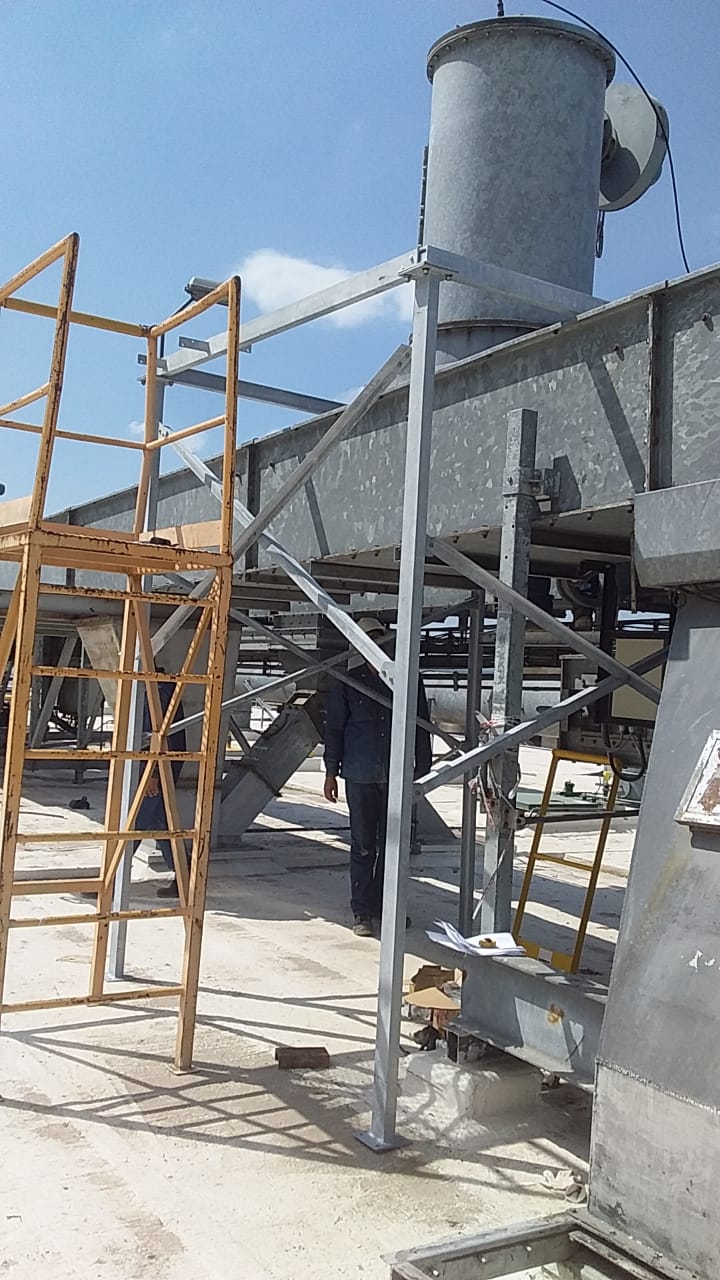 Pasarelas galvanizadas a filtros Boortmalt